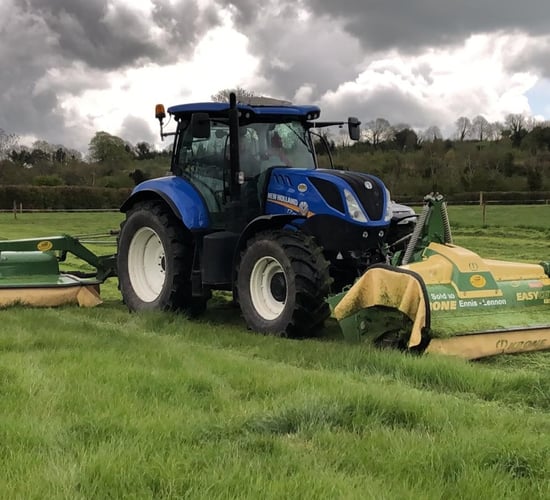 What mowers does this Co. Westmeath contractor find exceptionally reliable?
