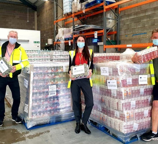 100 million meals redistributed to community groups across Ireland and the UK since 2013