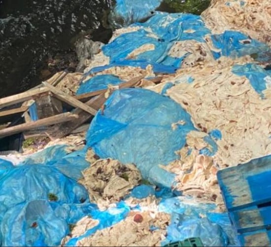 2t of meat waste dumped on Scottish farm