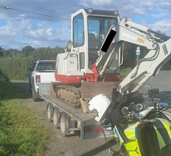 RPU Gardaí halt 'dangerous' mini digger in its tracks