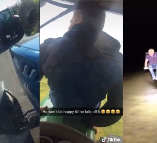 'Worrying trend' of young people driving tractors participating in TikTok challenge