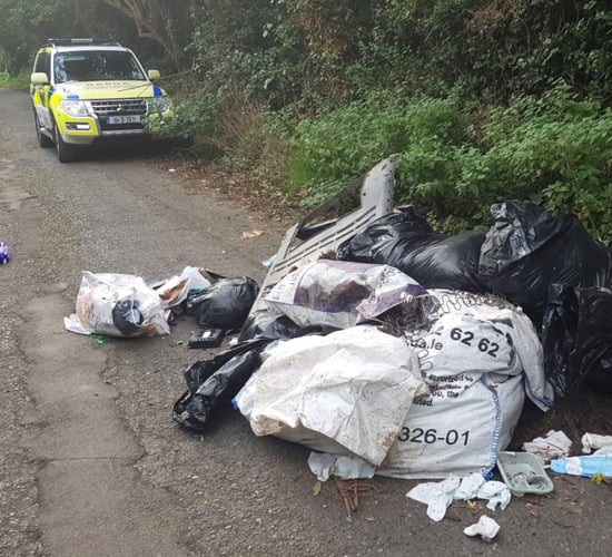 Gardaí discover 'contact details of owner' in rubbish dumped on road