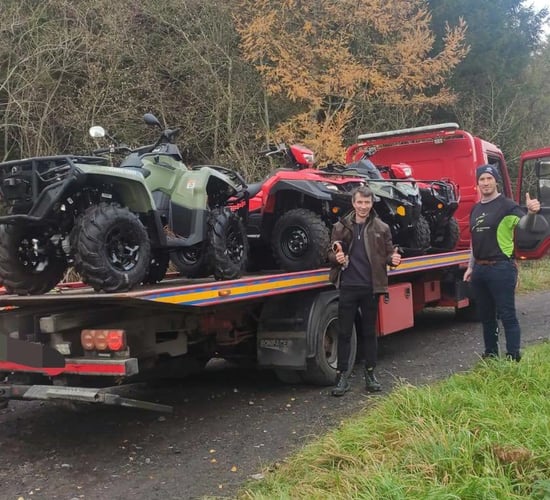 Gardaí recover 4 stolen quads taken in weekend raid