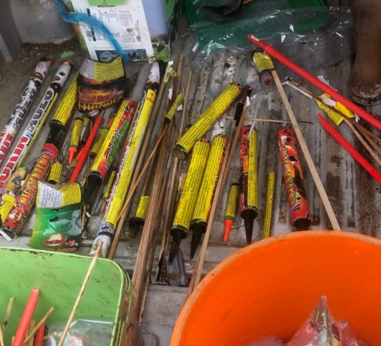 Farmer finds firework casings and frightened calves after Halloween