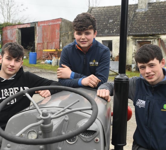 TY students raffle restored 1956 Ferguson 20