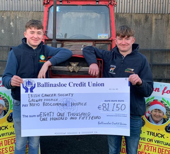 Brothers raise €81,150 for cancer services