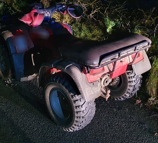 Quads seized and one driver arrested following incidents on public roads