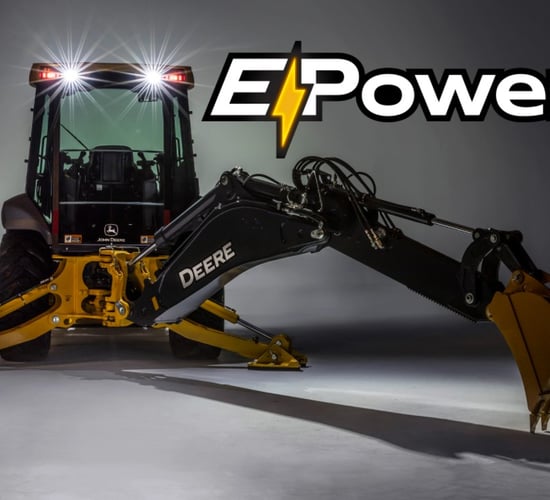 John Deere joint tests first electric backhoe concept
