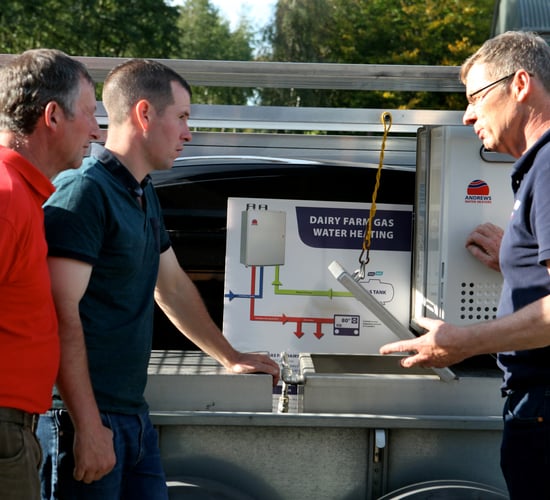 Co. Wexford farmer's seamless transition with on demand hot water and no noise pollution