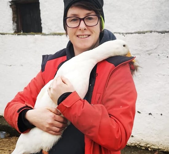 It's 'quackers' - meet Jemima the doting duck