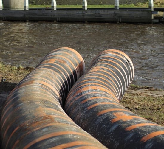 45% drop in number of towns and villages discharging raw sewage