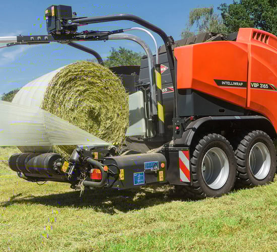 Kuhn round balers to test and weigh bales in the field