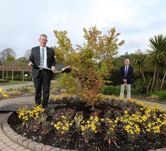 Poots marks NI100 with tree-planting event