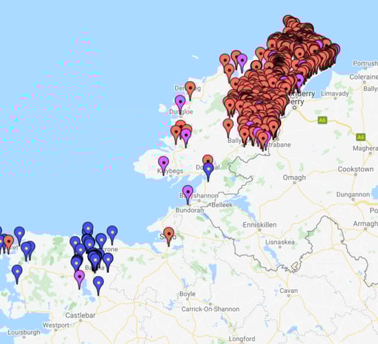 Mica map - farmers sought to  highlight extent of problem