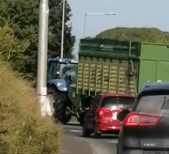 '50-car tailback' behind tractor sparks raging road debate