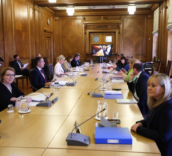 Poots hopes Lord Deben can sway Executive on NI carbon targets