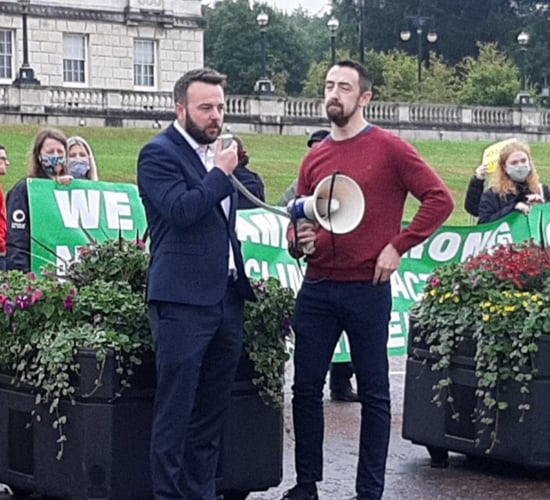 'If Stormont collapses, so will NI's Climate Bill', protesters warn