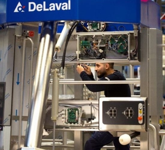 DeLaval ramps up milking robot production due to 'surge in demand'