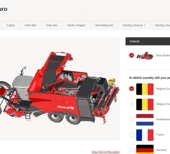 Dewulf launches configurator for Enduro harvester