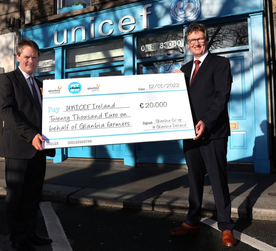 Glanbia supports UNICEF's vaccination programme with €20k donation