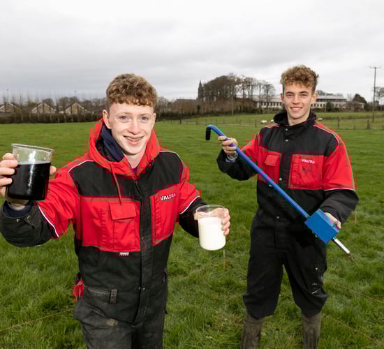 Students trial waste milk and anaerobic digestate fertiliser