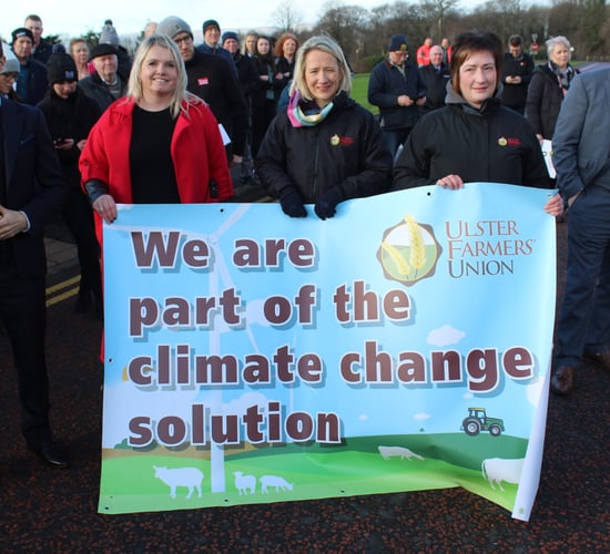 More than 700 farmers attend Stormont rally over climate legislation