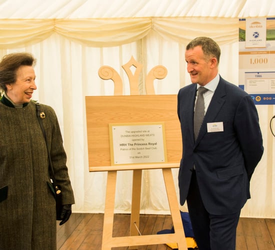 Princess Royal opens Dunbia Highland Meats