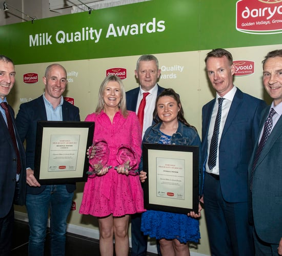 Winners of Dairygold's 2021 milk quality awards revealed