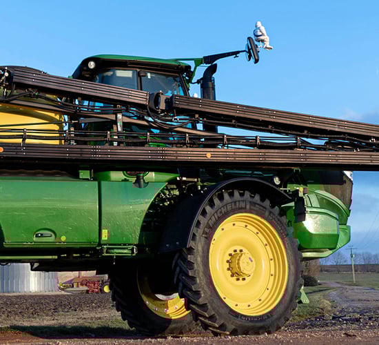 Michelin's self-propelled sprayer tyres work down to 10psi