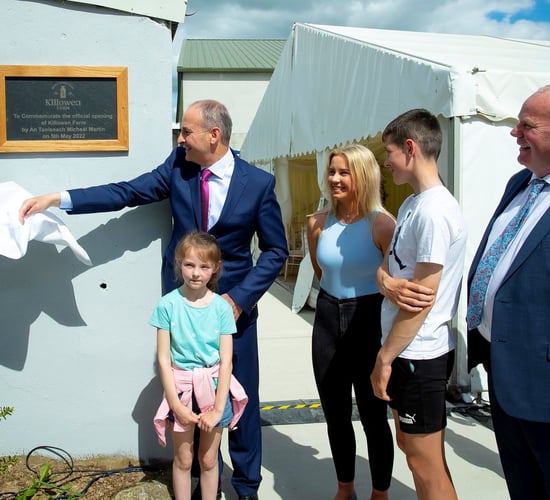 Taoiseach unveils multi-million euro expansion at Wexford farm business