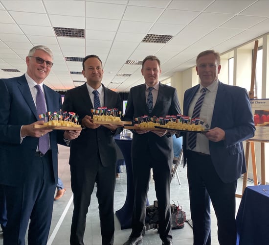 Tánaiste turns sod on Glanbia A-ware cheese plant in Kilkenny