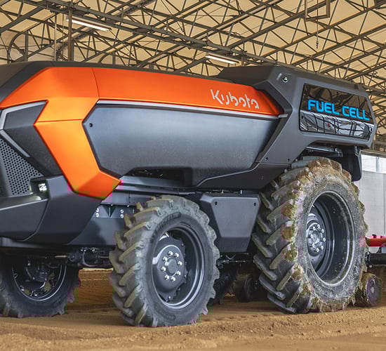 Kubota pursues hydrogen fuel cell power with autonomous tractor
