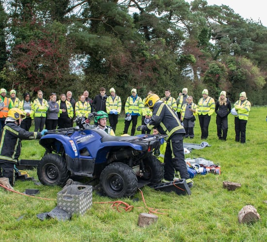 Paramedic students undertake farm injury response course