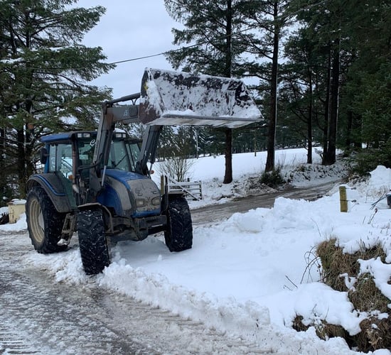 Watch: Farmers continue to help those cut off by snow