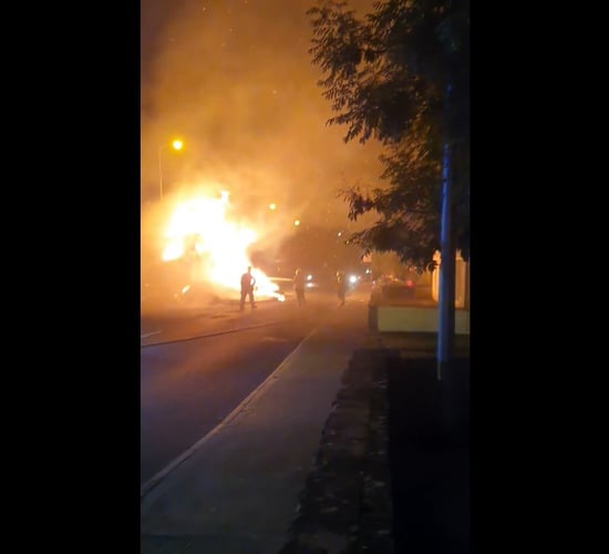 GAA club narrowly avoids inferno after hay bales catch fire