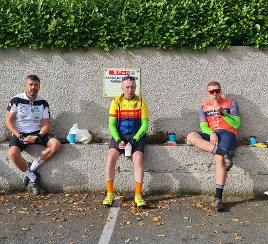 Ultra Cycle group cross the finish line in Kinsale on day 4