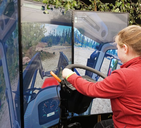 First showing of tractor simulators at Ploughing 2022