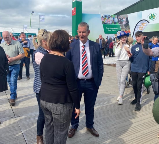 Edwin Poots attends attends Ploughing for first time