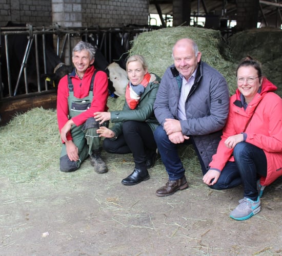 German farmer tastes the difference with organic hay milk