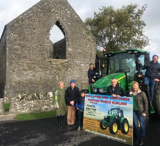 Clough raffles tractor to fundraise for community centre