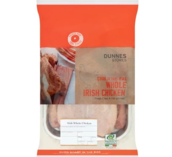 Recall for batch of Dunnes Stores 'cook in the bag' chicken
