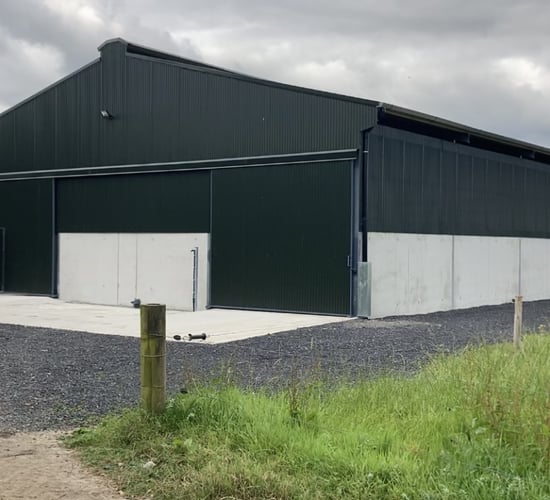 Back In Focus: 4-bay shed, with handling unit and dung stead