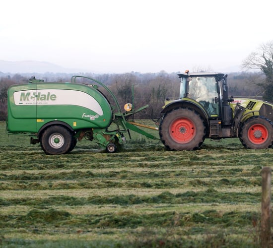 Pics: Baling silage in the depths of winter