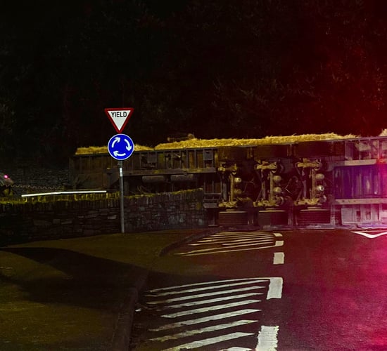 No injuries reported after Cork tractor collision