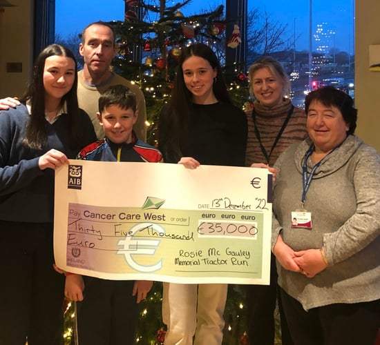 Rosie McGauley memorial tractor run raises €35k for cancer care