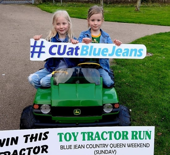 Junior tractor run for Blue Jean Festival