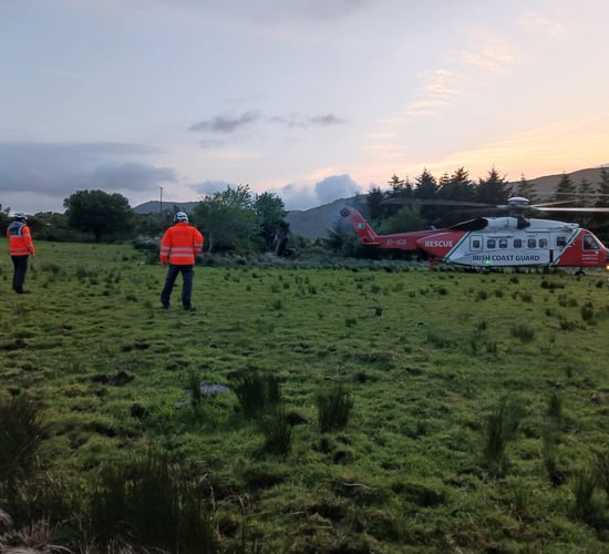 Farmer airlifted after being injured by newly calved cow