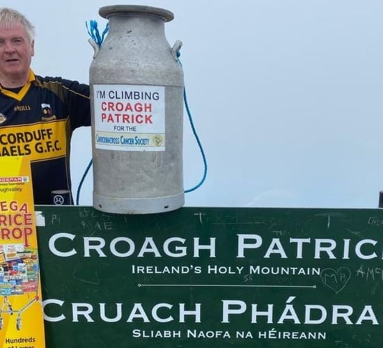 Creamery can brought to top of Croagh Patrick to raise money for charity