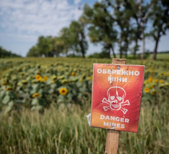 War torn agricultural land in Ukraine to be cleared