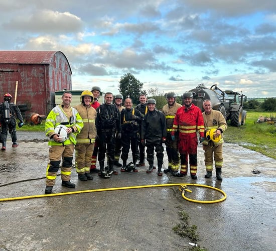 28 calves rescued from slurry tank by NI firefighters